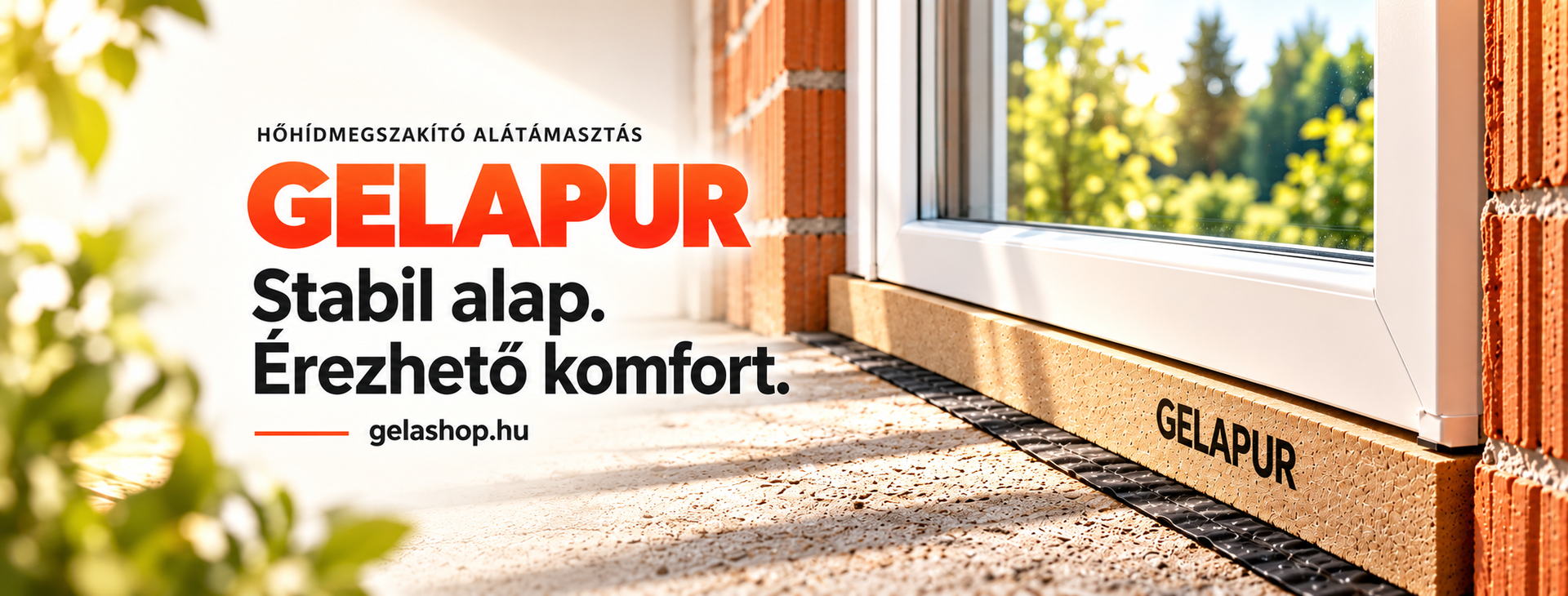 Gelapur Facebook-borító – Stabil alap. Érezhető komfort.